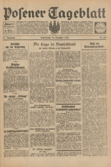 Posener Tageblatt. Jg.71, Nr. 298 (29 Dezember 1932) + dod.