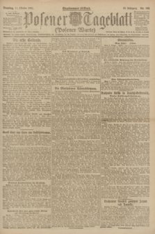 Posener Tageblatt (Posener Warte). Jg.60, Nr. 190 (11 Oktober 1921)