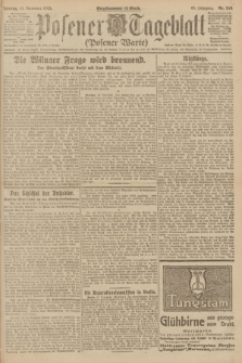 Posener Tageblatt (Posener Warte). Jg.60, Nr. 216 (11 November 1921)
