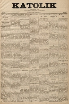 Katolik : czasopismo poświęcone interesom Polaków katolików w Ameryce. R. 4, 1900, nr 38