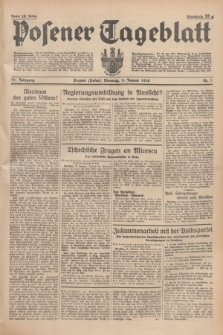 Posener Tageblatt. Jg.77, Nr. 7 (11 Januar 1938) + dod.