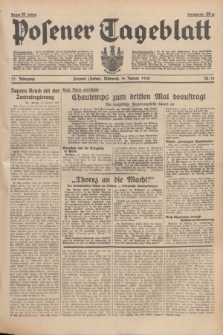 Posener Tageblatt. Jg.77, Nr. 14 (19 Januar 1938) + dod.