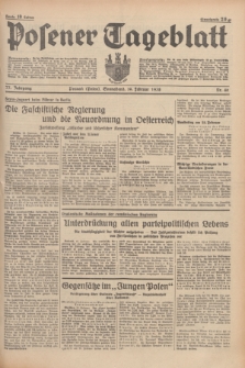 Posener Tageblatt. Jg.77, Nr. 40 (19 Februar 1938) + dod.
