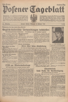Posener Tageblatt. Jg.77, Nr. 43 (23 Februar 1938) + dod.