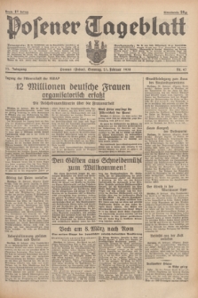 Posener Tageblatt. Jg.77, Nr. 47 (27 Februar 1938) + dod.