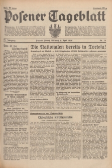 Posener Tageblatt. Jg.77, Nr. 79 (6 April 1938) + dod.