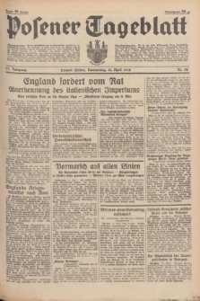 Posener Tageblatt. Jg.77, Nr. 86 (14 April 1938) + dod.