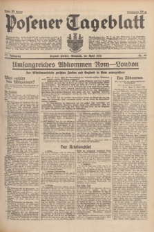 Posener Tageblatt. Jg.77, Nr. 89 (20 April 1938) + dod.