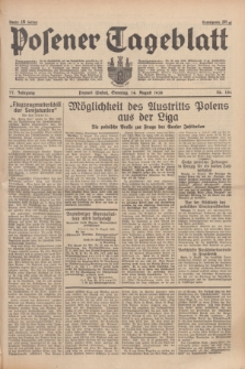 Posener Tageblatt. Jg.77, Nr. 184 (14 August 1938) + dod.