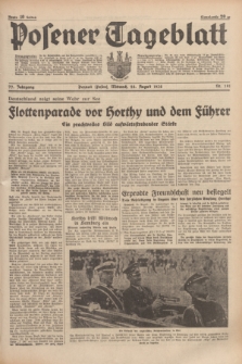Posener Tageblatt. Jg.77, Nr. 191 (24 August 1938) + dod.