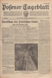 Posener Tageblatt. Jg.77, Nr. 207 (11 September 1938) + dod.