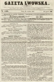 Gazeta Lwowska. 1851, nr 140