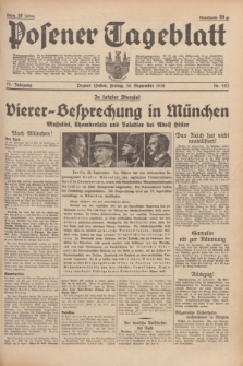 Posener Tageblatt. Jg.77, Nr. 223 (30 September 1938) + dod.