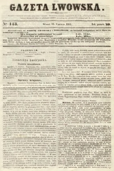 Gazeta Lwowska. 1851, nr 143