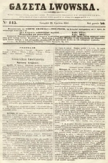 Gazeta Lwowska. 1851, nr 145