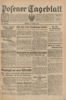 Posener Tageblatt. Jg.72, Nr. 7 (10 Januar 1933) + dod.