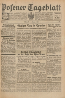 Posener Tageblatt. Jg.72, Nr. 8 (11 Januar 1933) + dod.