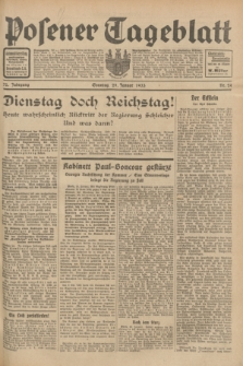 Posener Tageblatt. Jg.72, Nr. 24 (29 Januar 1933) + dod.