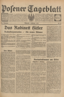 Posener Tageblatt. Jg.72, Nr. 26 (1 Februar 1933) + dod.