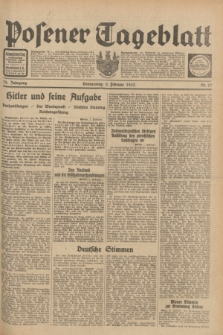 Posener Tageblatt. Jg.72, Nr. 27 (2 Februar 1933) + dod.