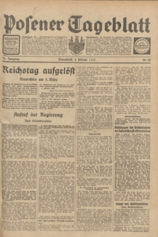 Posener Tageblatt. Jg.72, Nr. 28 (4 Februar 1933) + dod.