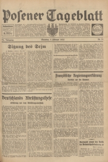 Posener Tageblatt. Jg.72, Nr. 29 (5 Februar 1933) + dod.