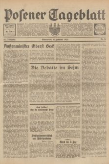 Posener Tageblatt. Jg.72, Nr. 34 (11 Februar 1933) + dod.