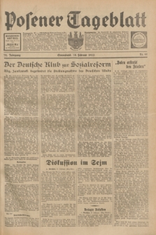 Posener Tageblatt. Jg.72, Nr. 40 (18 Februar 1933) + dod.