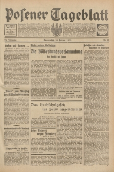 Posener Tageblatt. Jg.72, Nr. 44 (23 Februar 1933) + dod.