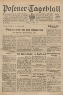 Posener Tageblatt. Jg.72, Nr. 60 (14 März 1933) + dod.
