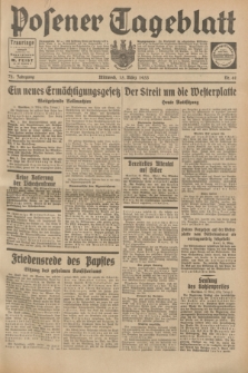 Posener Tageblatt. Jg.72, Nr. 61 (15 März 1933) + dod.