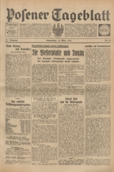 Posener Tageblatt. Jg.72, Nr. 62 (16 März 1933) + dod.