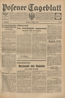 Posener Tageblatt. Jg.72, Nr. 63 (17 März 1933) + dod.