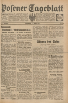 Posener Tageblatt. Jg.72, Nr. 64 (18 März 1933) + dod.