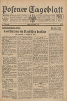 Posener Tageblatt. Jg.72, Nr. 69 (24 März 1933) + dod.