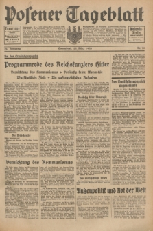 Posener Tageblatt. Jg.72, Nr. 70 (25 März 1933) + dod.