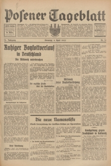 Posener Tageblatt. Jg.72, Nr. 78 (4 April 1933) + dod.