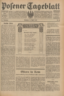 Posener Tageblatt. Jg.72, Nr. 88 (16 April 1933) + dod.