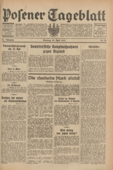 Posener Tageblatt. Jg.72, Nr. 93 (23 April 1933) + dod.