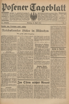 Posener Tageblatt. Jg.72, nr 94 (25 April 1933) + dod.