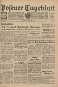Posener Tageblatt. Jg.72, Nr. 96 (27 April 1933) + dod.