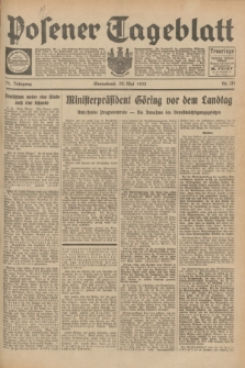 Posener Tageblatt. Jg.72, Nr. 115 (20 Mai 1933) + dod.