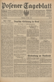Posener Tageblatt. Jg.72, Nr. 116 (21 Mai 1933) + dod.
