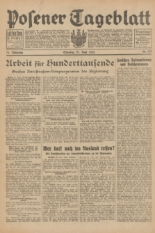 Posener Tageblatt. Jg.72, Nr. 143 (25 Juni 1933) + dod.
