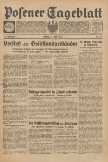 Posener Tageblatt. Jg.72, Nr. 152 (7 Juli 1933) + dod.
