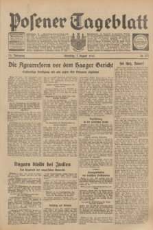 Posener Tageblatt. Jg.72, Nr. 173 (1 August 1933) + dod.