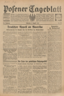 Posener Tageblatt. Jg.72, Nr. 174 (2 August 1933) + dod.