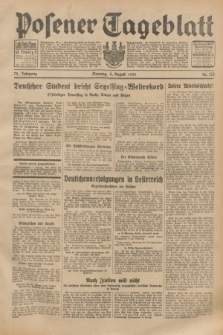 Posener Tageblatt. Jg.72, Nr. 178 (6 August 1933) + dod.