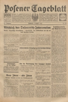 Posener Tageblatt. Jg.72, Nr. 180 (9 August 1933) + dod.