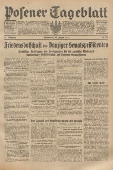 Posener Tageblatt. Jg.72, Nr. 181 (10 August 1933) + dod.